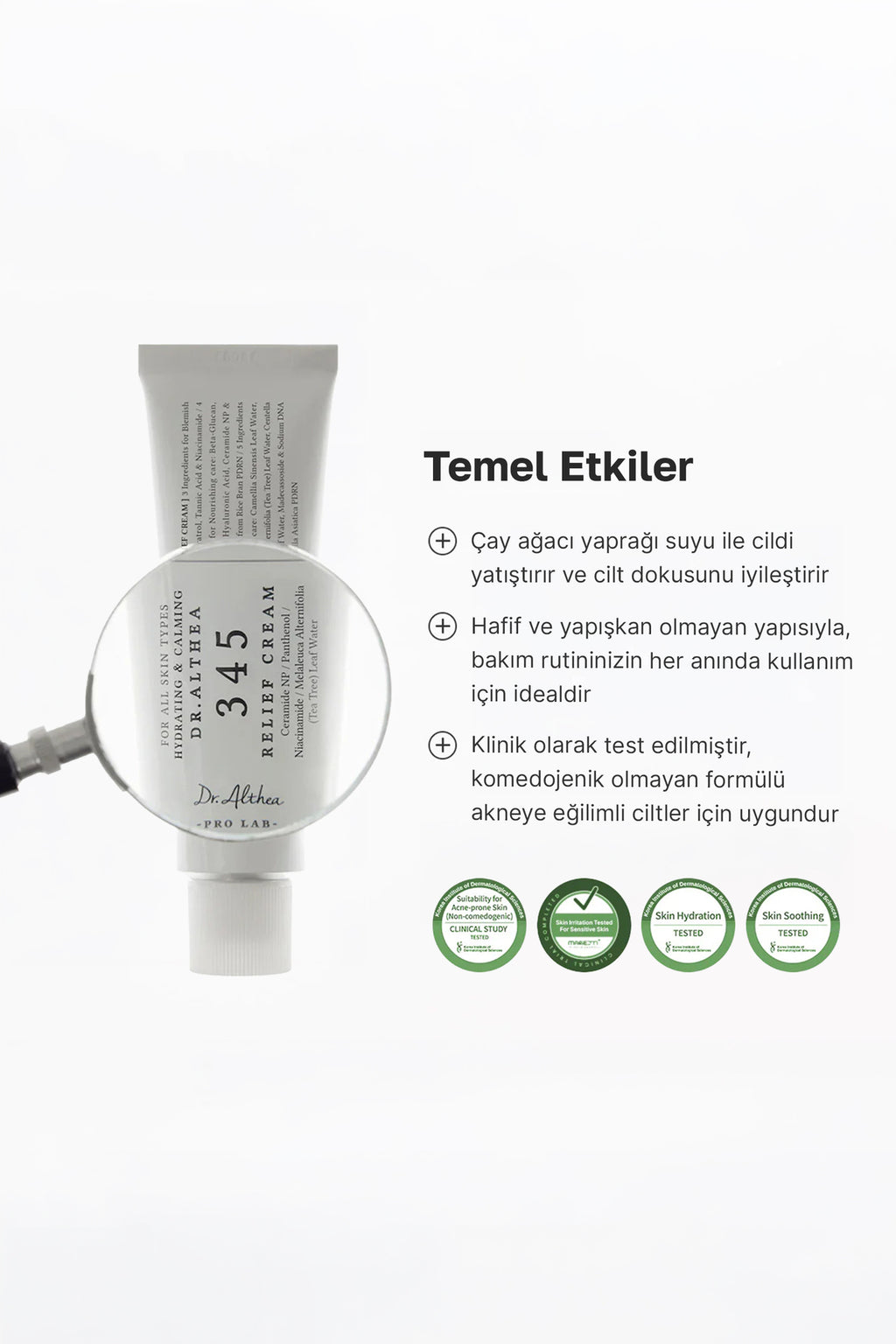 Kizariklik Karsiti Yatistirici Krem 50ml Resveratrol | Dr. Althea 345 Relief Cream | Akne Sonrasi Bakim