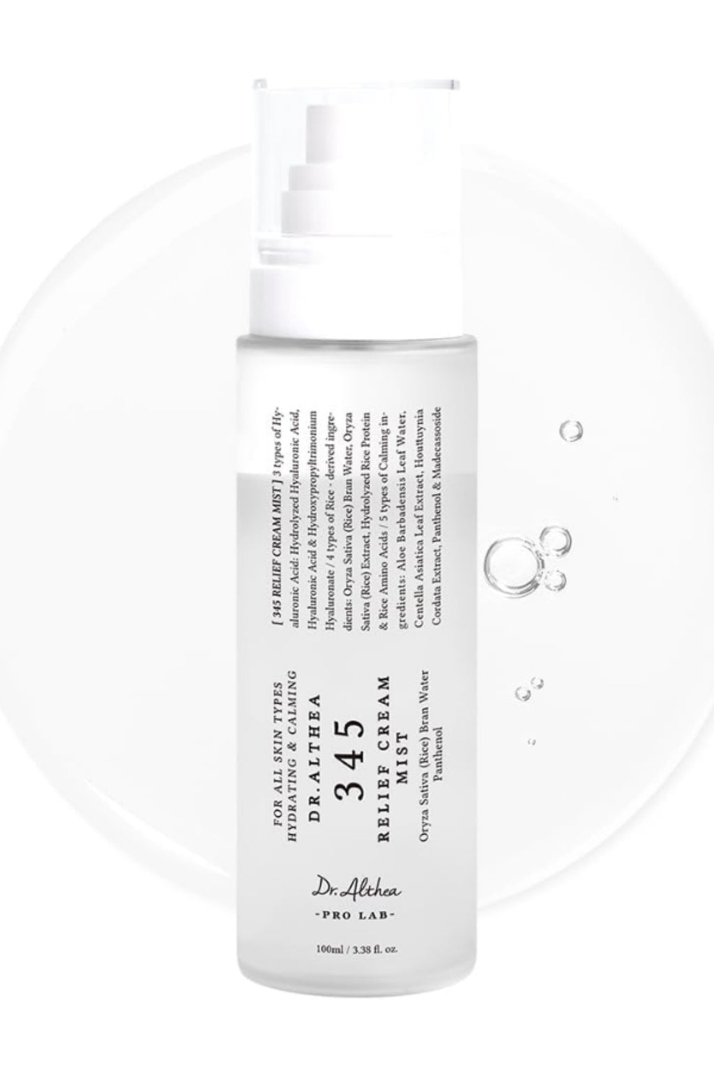 Yatistirici Nemlendirici Yuz Spreyi 100ml | Dr. Althea 345 Relief Cream Mist | Hassas Cilt Bakim