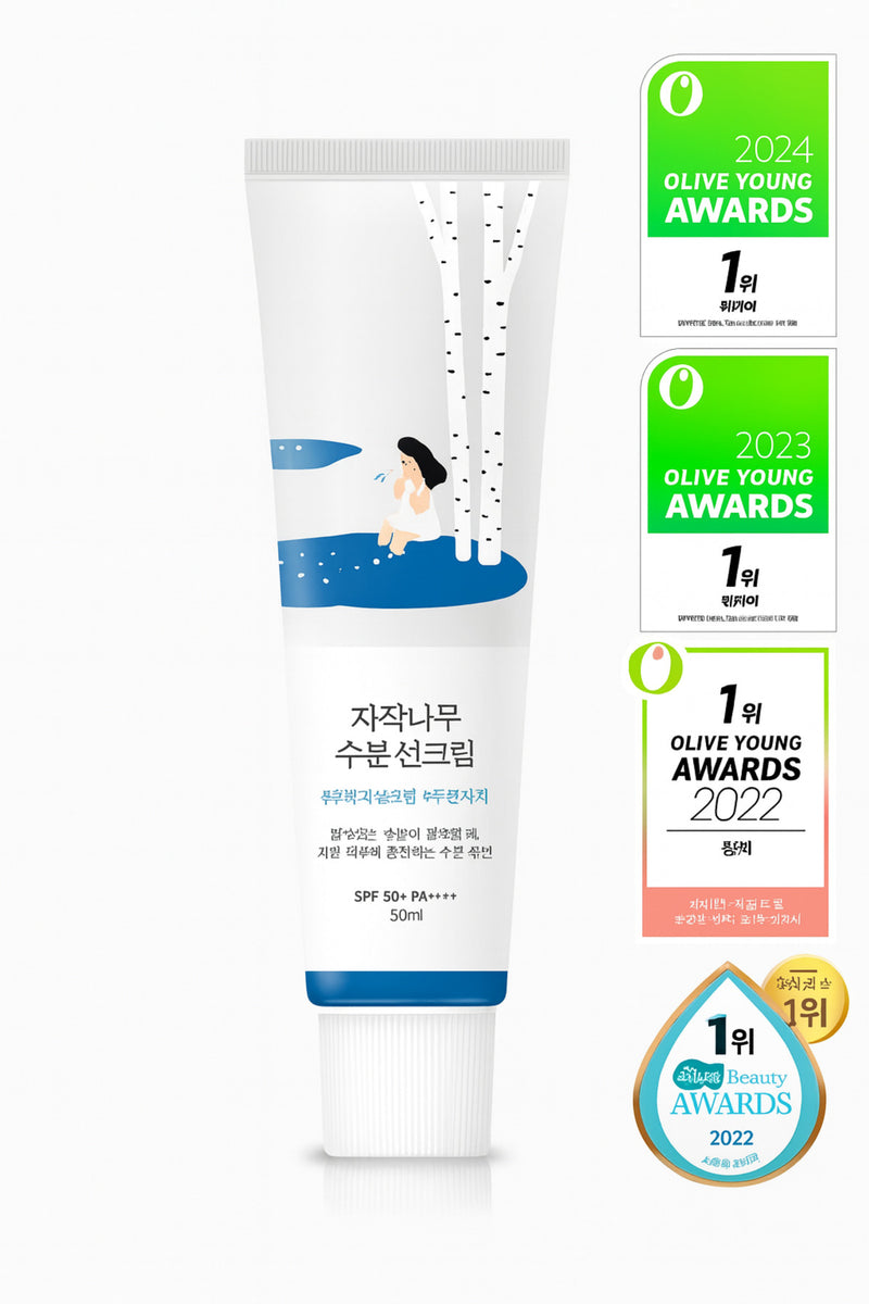 Nemlendirici Güneş Kremi SPF50+ 50ml | Round Lab Birch Juice Moisturizing Sunscreen | Huş Ağacı Özlü