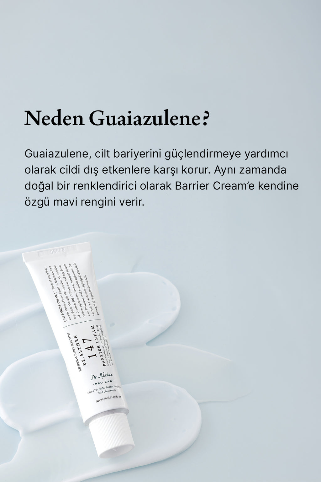 Bariyer Onarici Krem 50ml Seramid Hyaluronik Asit | Dr. Althea 147 Barrier Cream | Nemlendirici Cilt Bakim