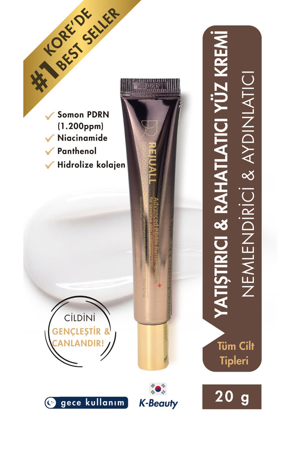 Somon DNA PDRN Onarıcı Yüz Kremi 20g 1200ppm | Rejuall Advanced Rejuvenating Cream | Yenileyici Cilt Bakım