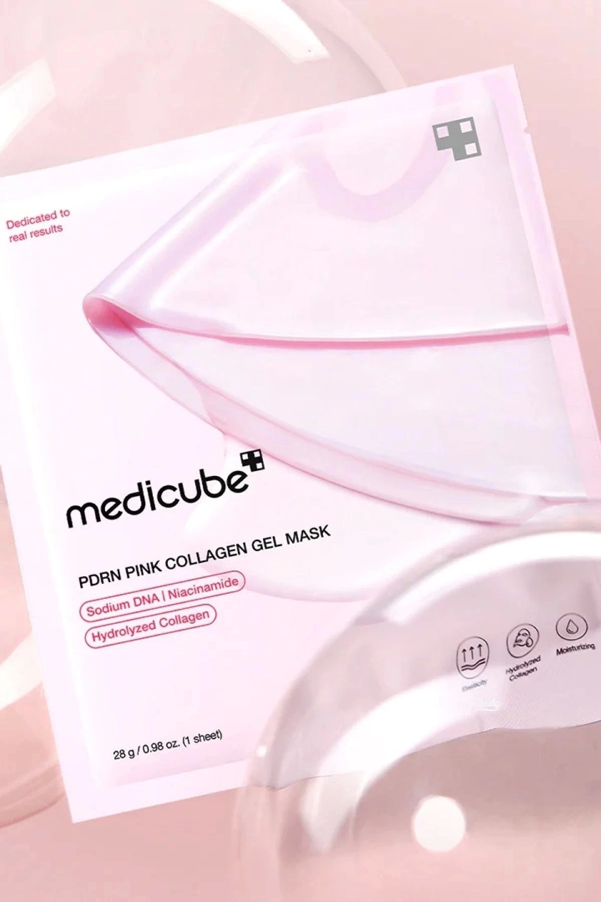 PDRN Kolajenli Jel Maske 28g 48 Saat Nem | Medicube Pink Collagen Gel Mask | Elastikiyet Koruyucu Uyku Maskesi