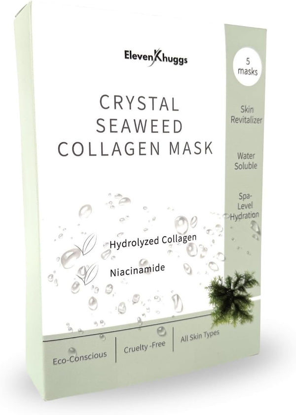 Deniz Yosunu Kolajen Maske 5 Adet | Seaweed Collagen Sheet Mask Set | Nemlendirici Yüz Bakımı