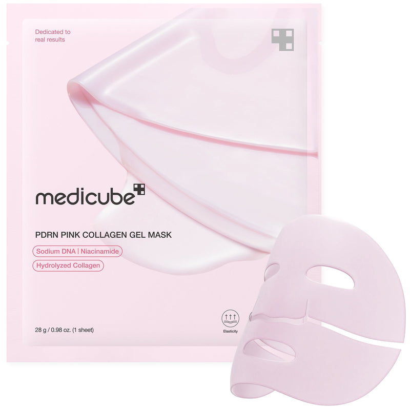 PDRN Kolajen Jel Maske 4 Adet | Medicube Pink Collagen Gel Mask | Cilt Yenileyici Bakım