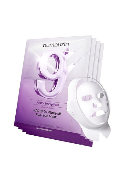 Peptit Lifting Yüz Maskesi | Numbuzin No.9 NAD+ BIO Full Face Mask | 50 Peptit Kompleksi